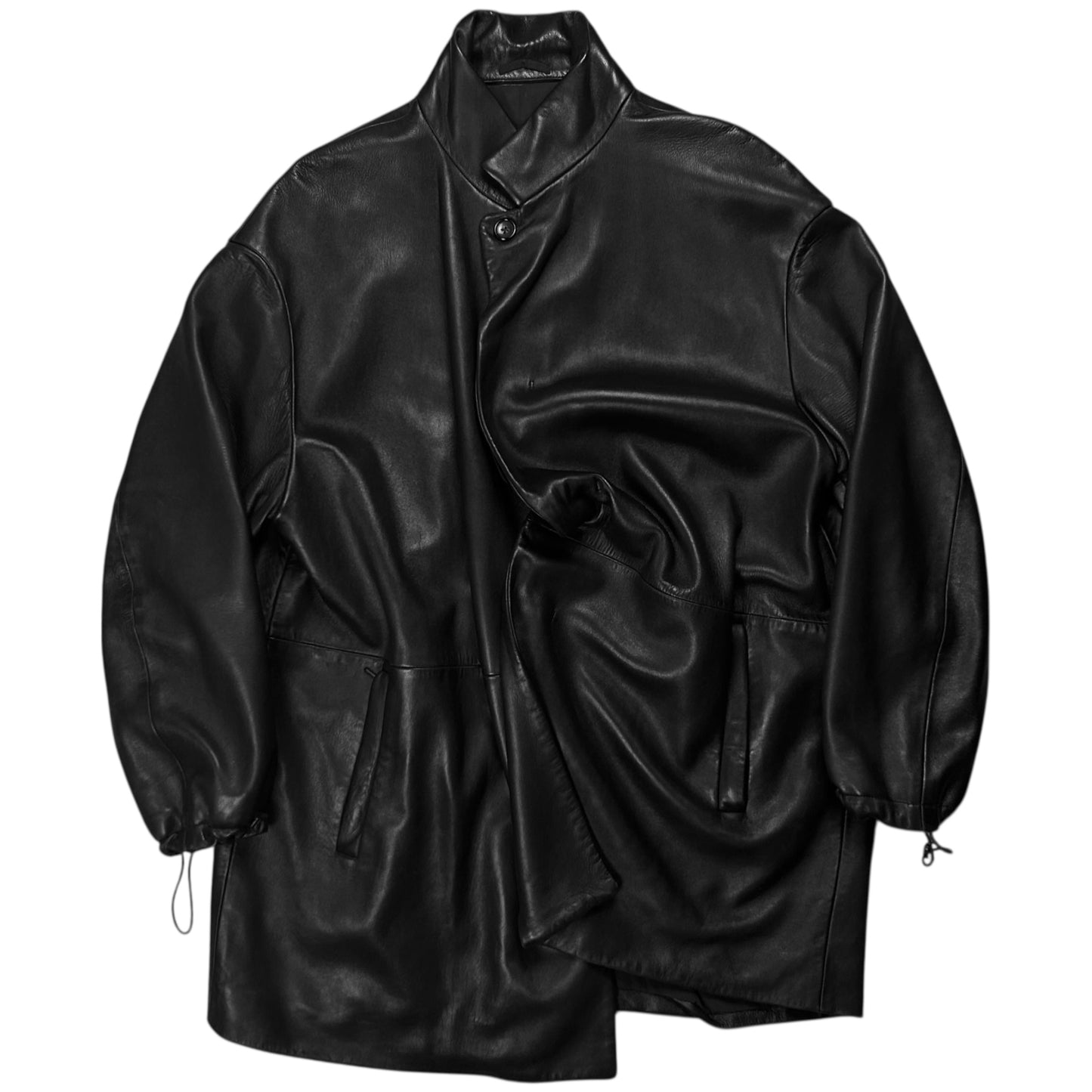 Jil Sander Faux Leather Car Coat - AW12