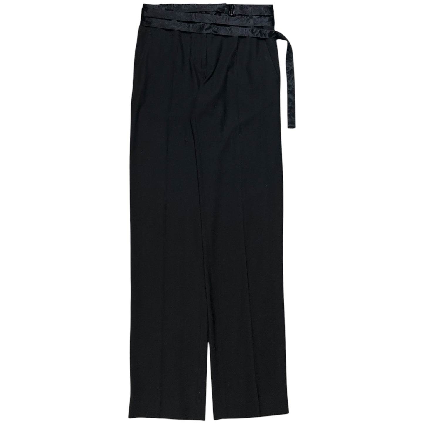 Ann Demeulemeester Dual Waistband Bondage Belt Trousers - AW04