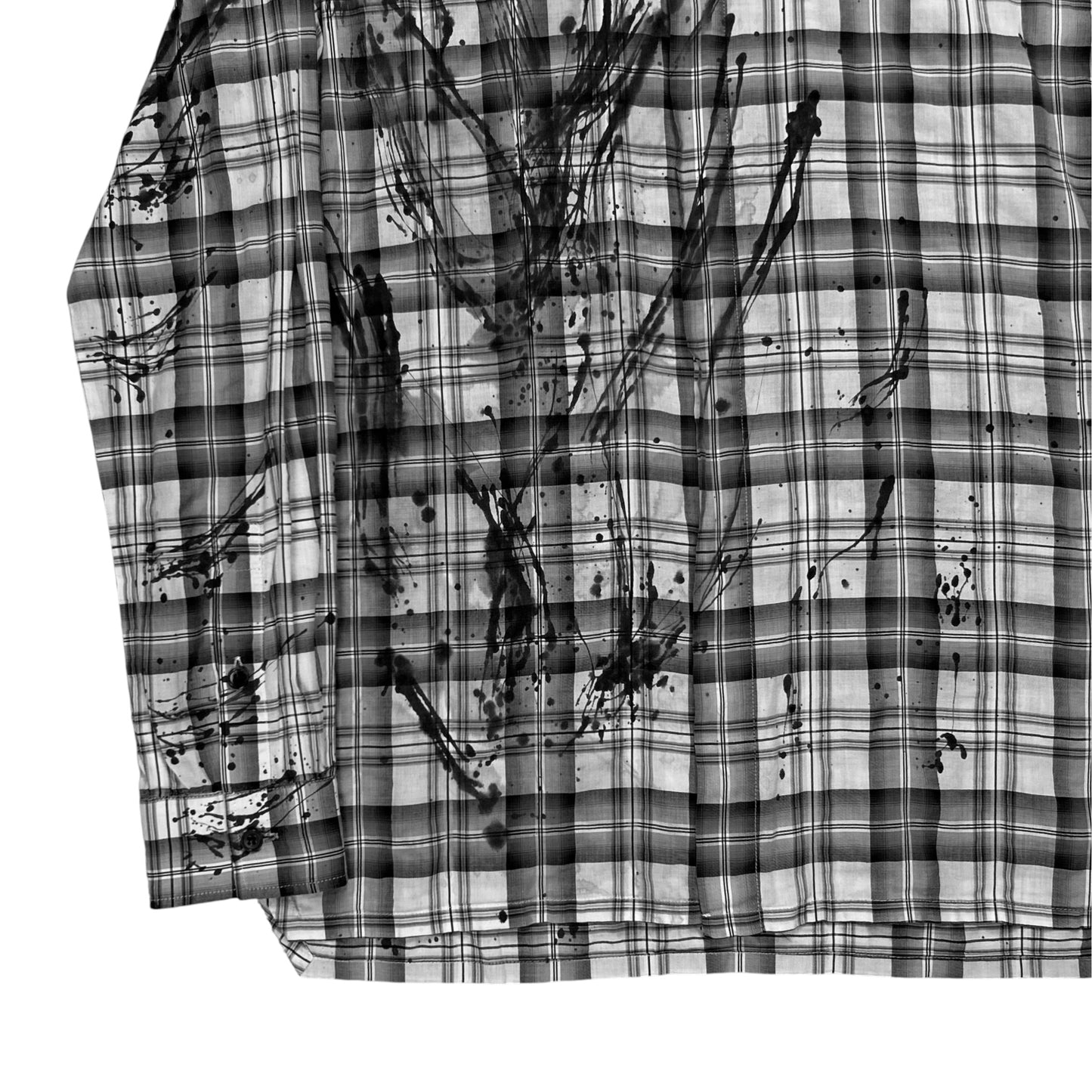 Kris Van Assche Paint Splatter Flannel Shirt - SS11