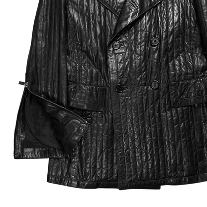 Dirk Bikkembergs Quilted Calf Leather Field Jacket