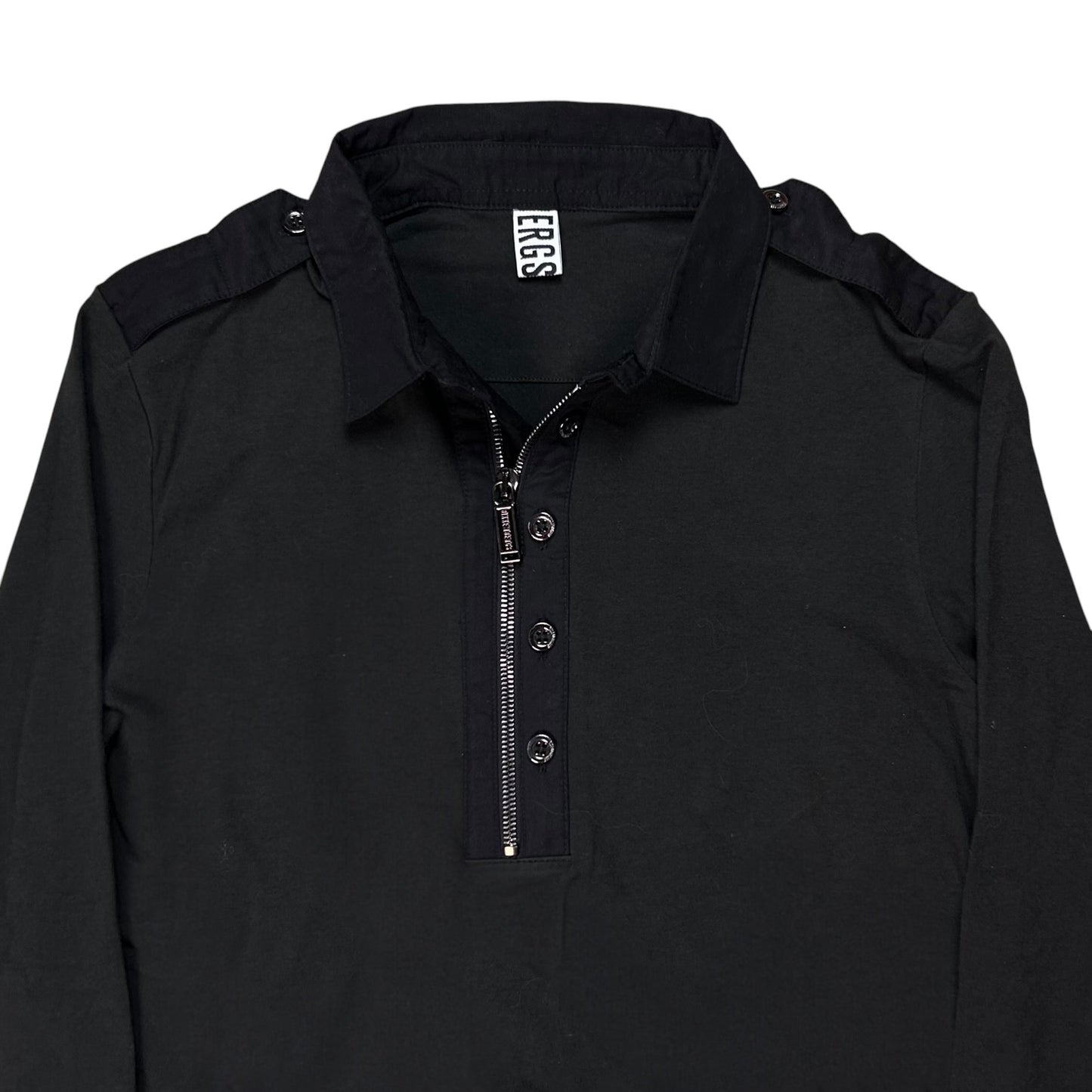 Dirk Bikkembergs Half Zip Military Button Top - AW10
