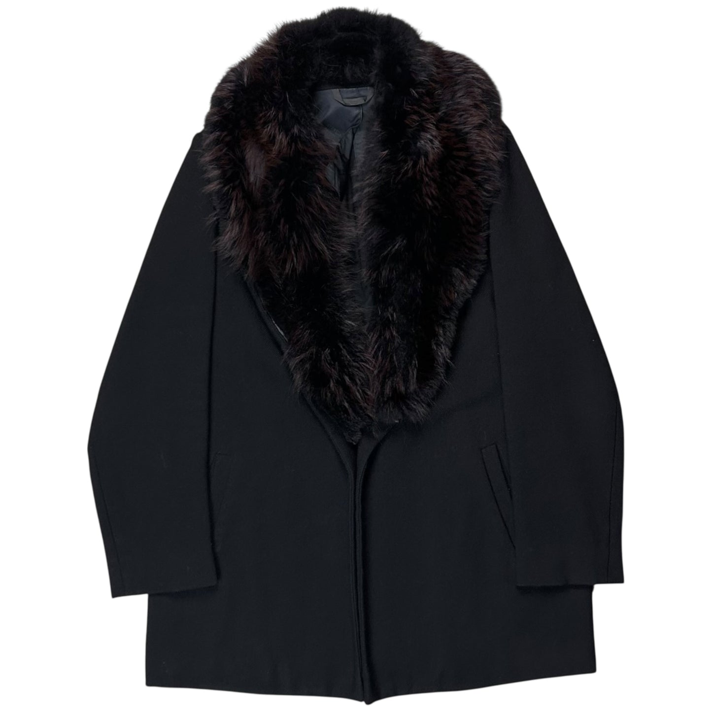 Maison Martin Margiela Fox Fur Collar Coat - AW07