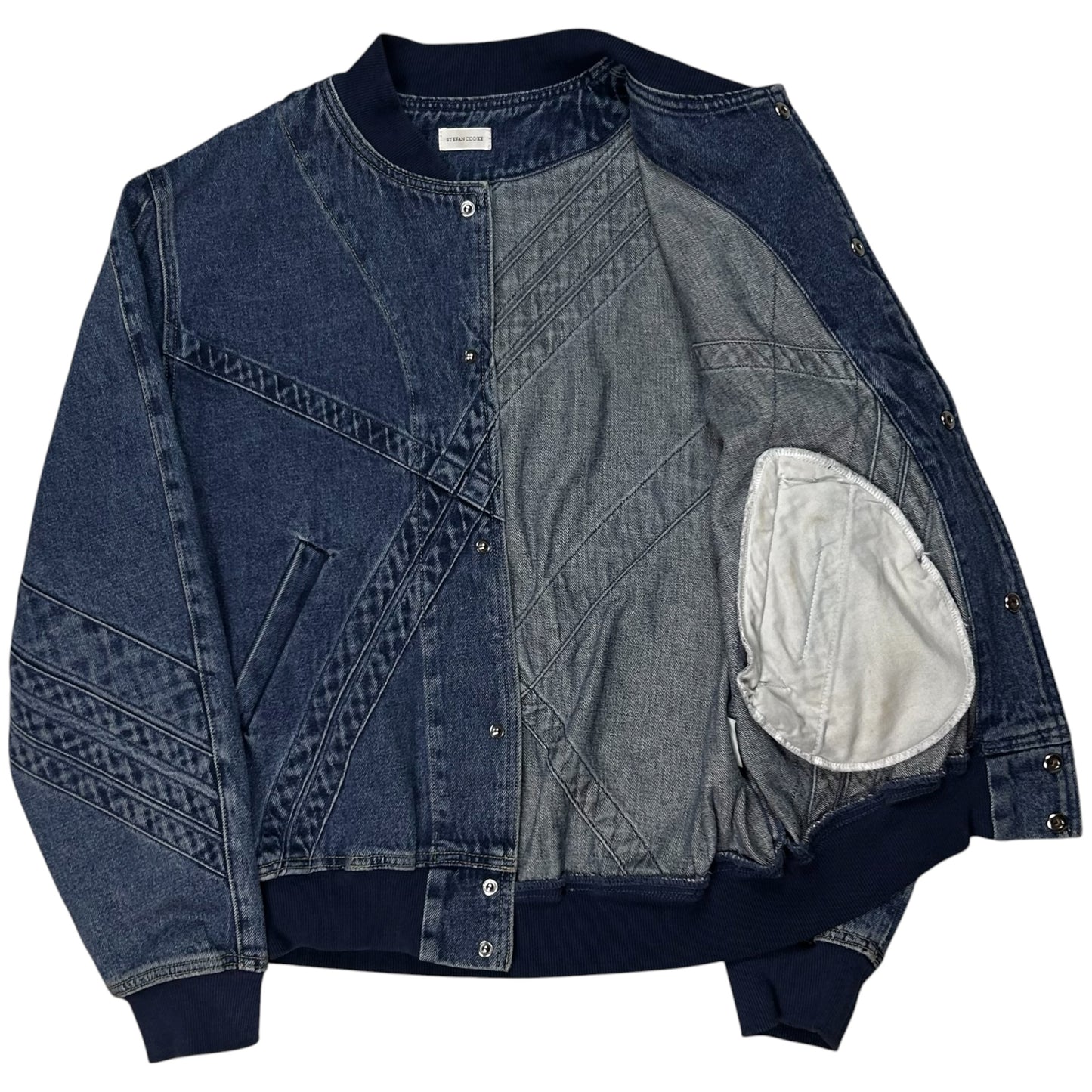 Stefan Cooke Quilted Denim Bomber Jacket - AW21