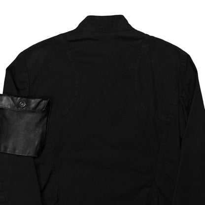 Dirk Bikkembergs Detachable Leather Pocket Work Jacket