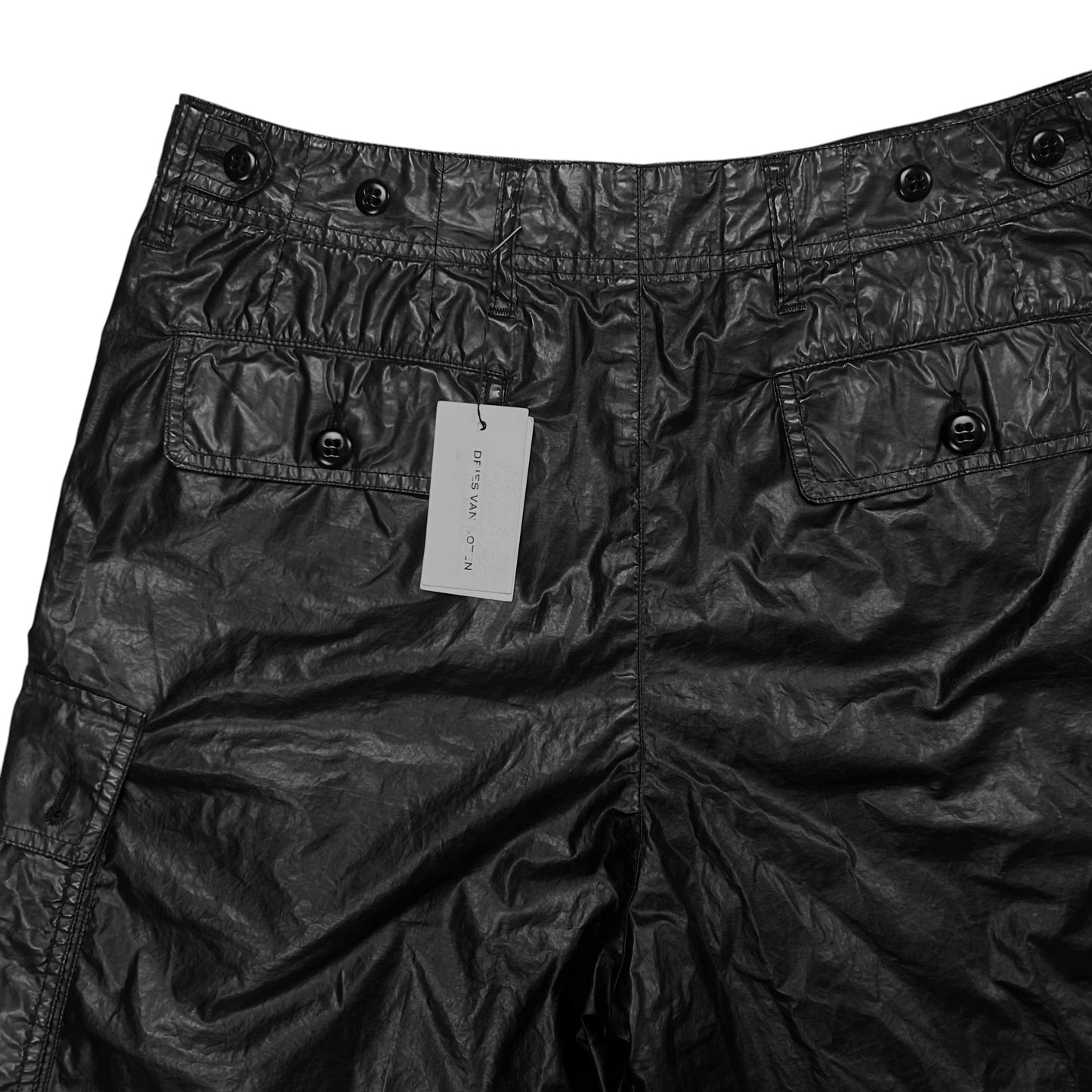 Dries Van Noten Glossy Cargo Shorts - SS20