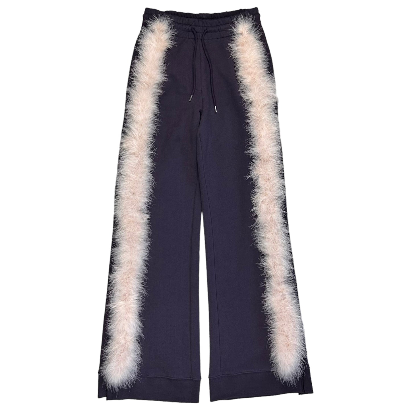 Dries Van Noten Feather Trimmed Hawkins Sweatpants - AW21