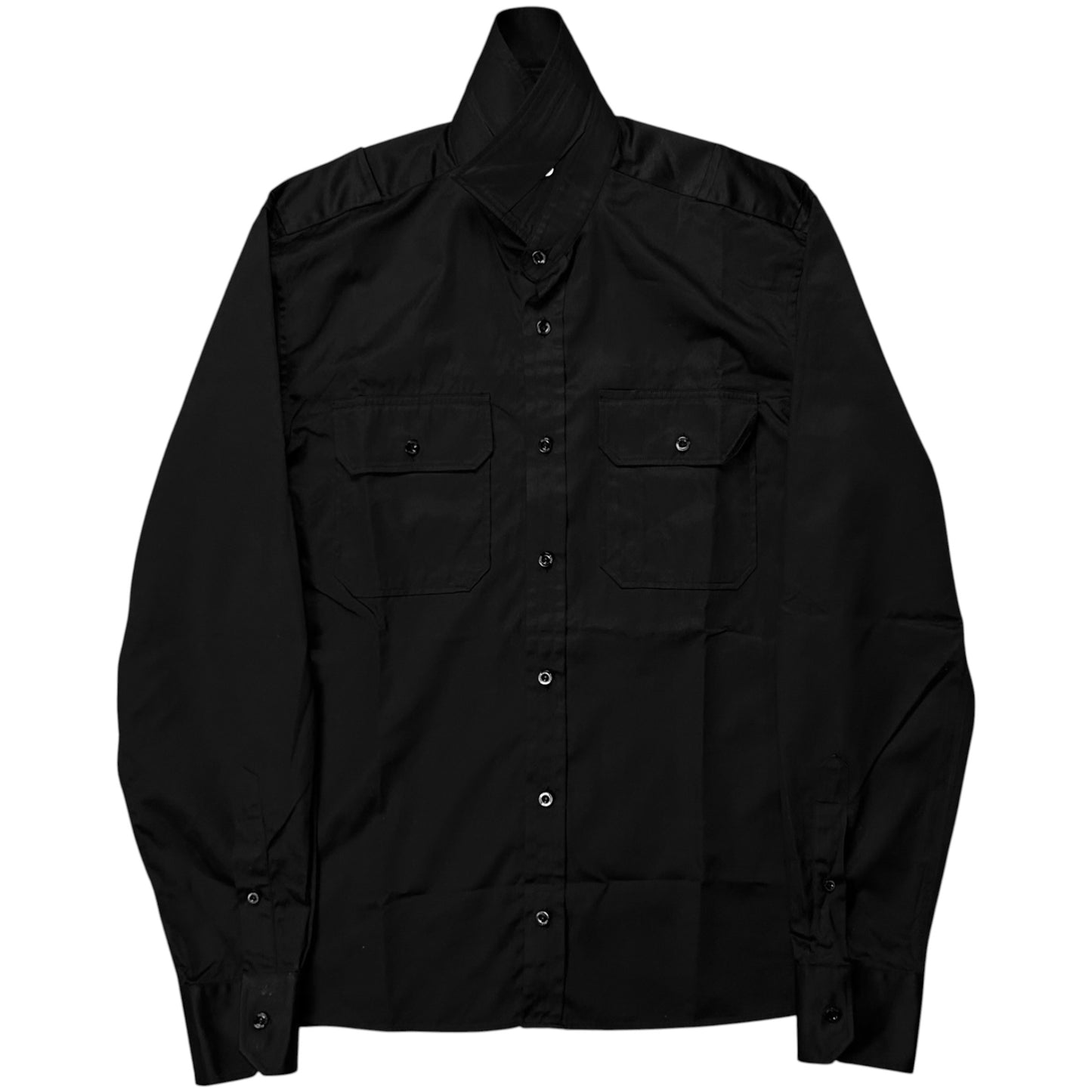 Gucci by Tom Ford Military Satin Shirt - 90s