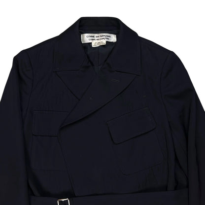Comme des Garcons Asymmetric Belted Back Pleated Jacket - AW15