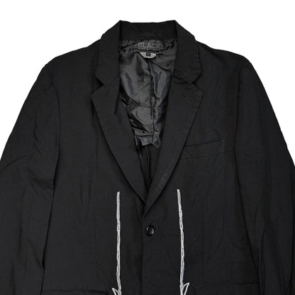 Comme Des Garcons BLACK Heart String Embroidered Coat - AW13