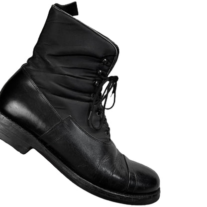 Prada Nylon Shaft Hook Combat Boots