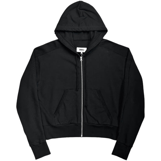 MM6 Maison Margiela Rib Panelled Zip Hoodie - SS23