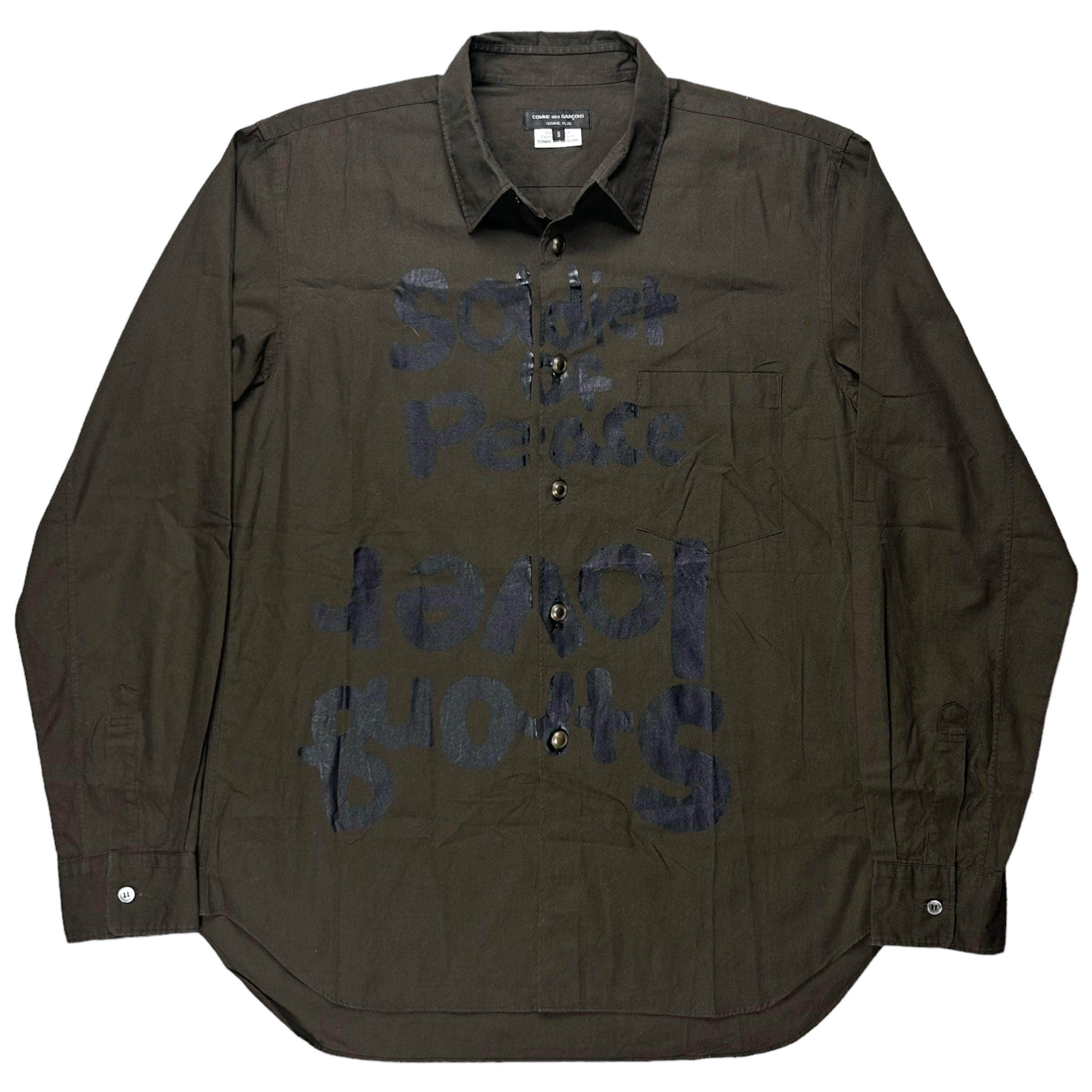 Comme des Garcons Homme Plus Soldier of Peace Shirt - SS15 – Vertical Rags