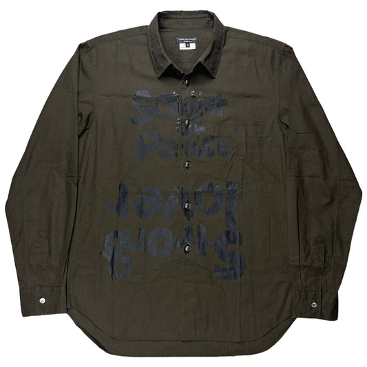 Comme des Garcons Homme Plus Soldier of Peace Shirt - SS15