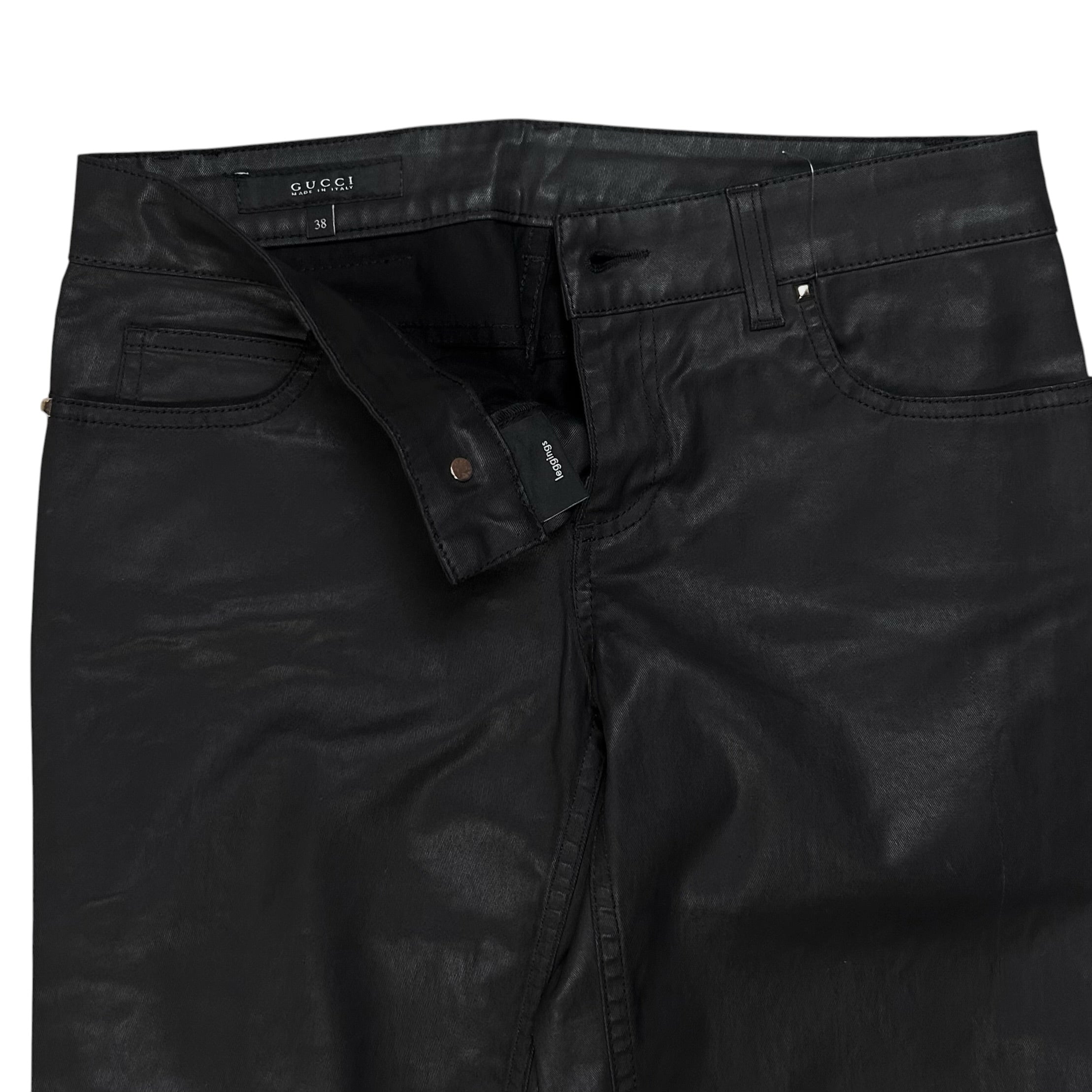 Gucci by Frida Giannini Studded Waxed Skinny Jeans - SS11