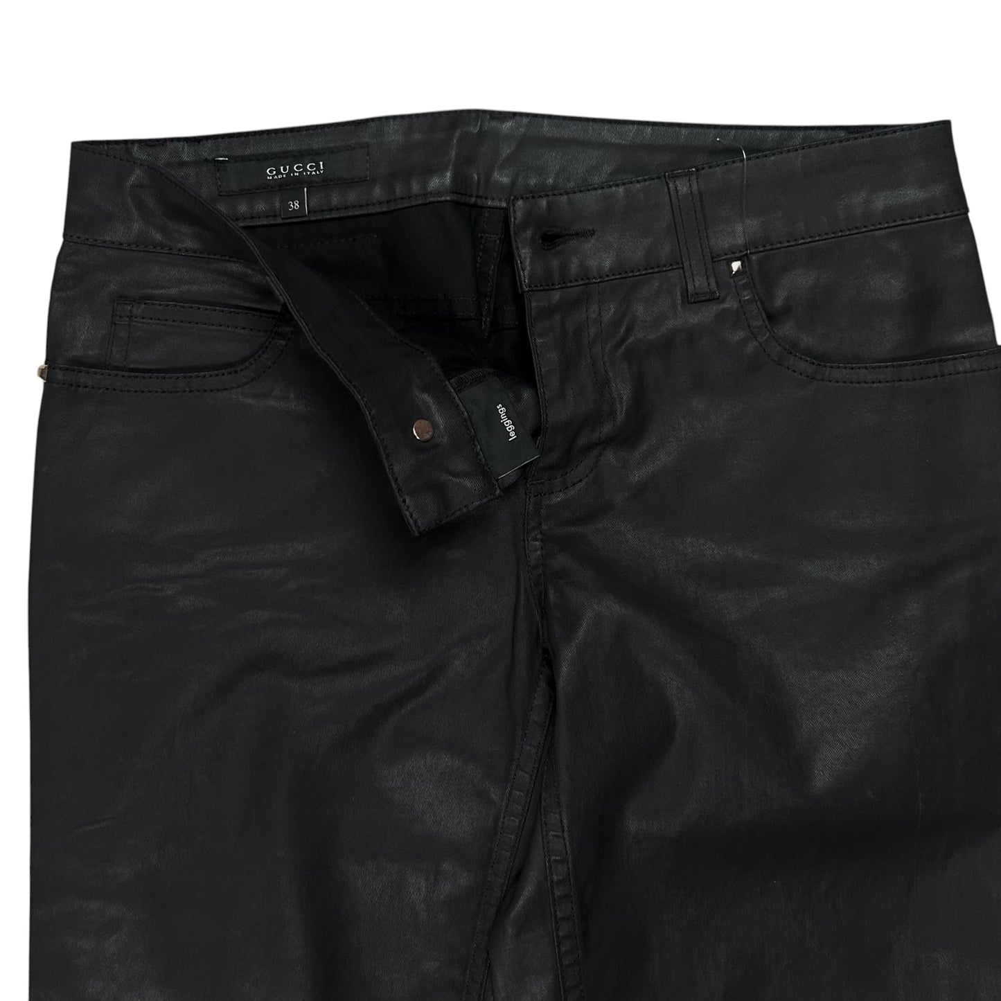Gucci by Frida Giannini Studded Waxed Skinny Jeans - SS11