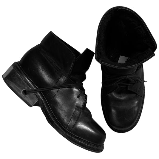 Dirk Bikkembergs Fur Lined Mid Top Metal Heel Boots - AW96