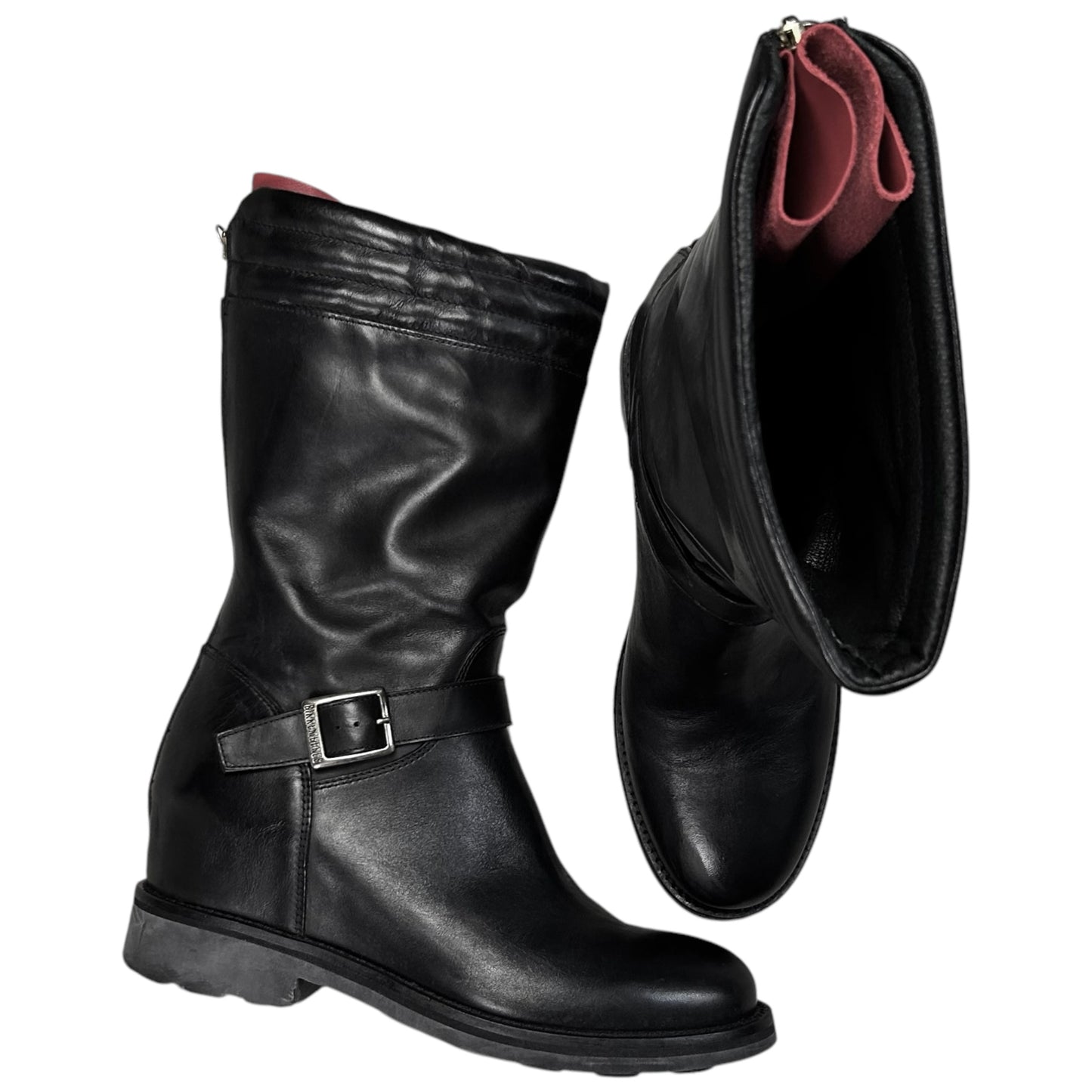 Dirk Bikkembergs Back Zip Tall Moto Boots