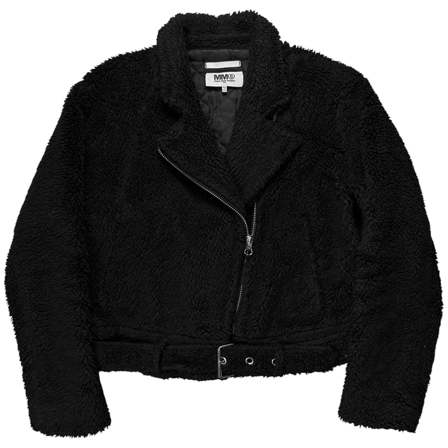 MM6 Maison Martin Margiela Belted Sherpa Bomber Jacket - AW15