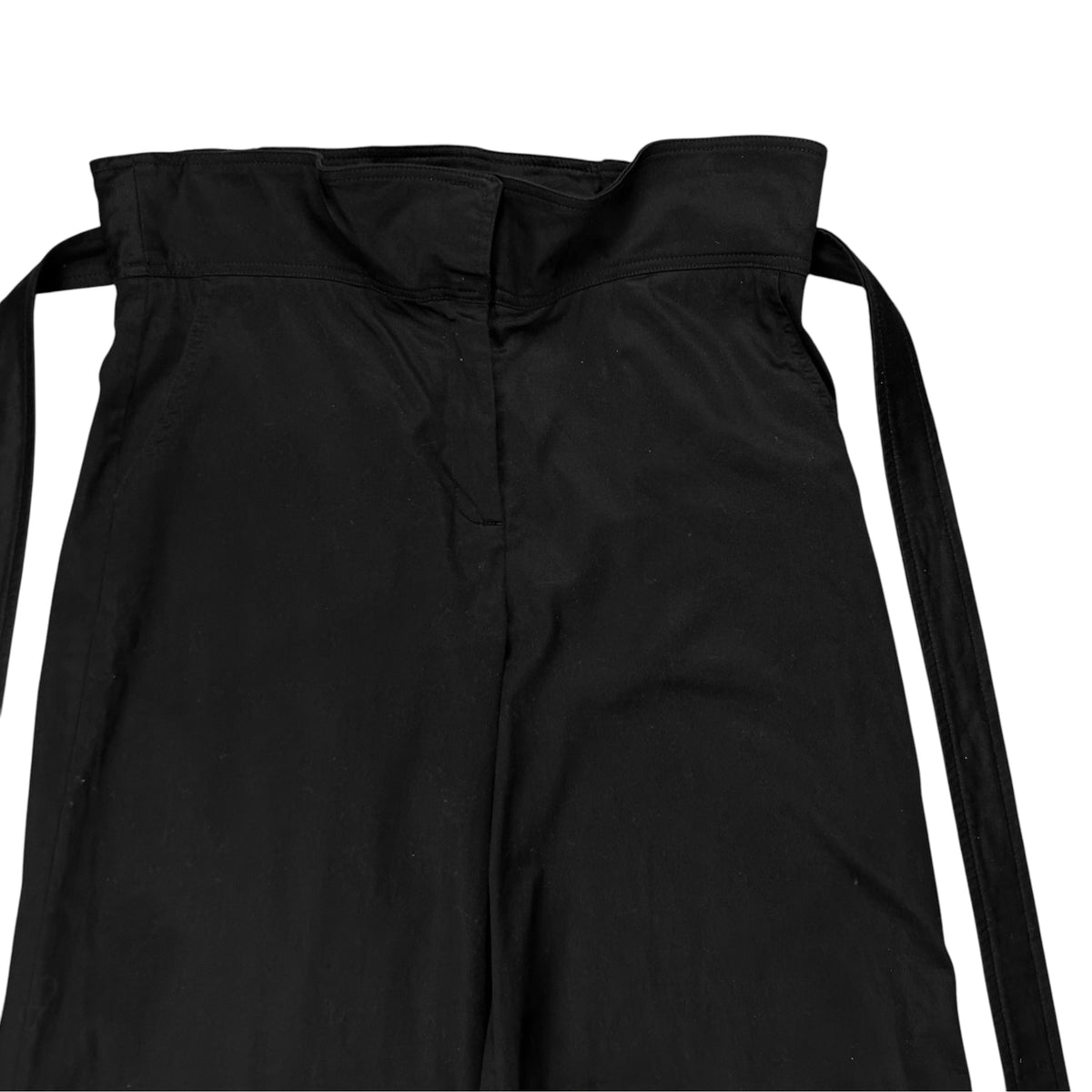 Dries Van Noten Wide Belted Paper Bag Pants - AW19