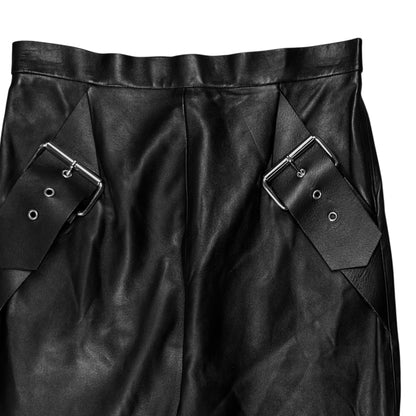 Balenciaga Dual Belted Leather Pants - AW11
