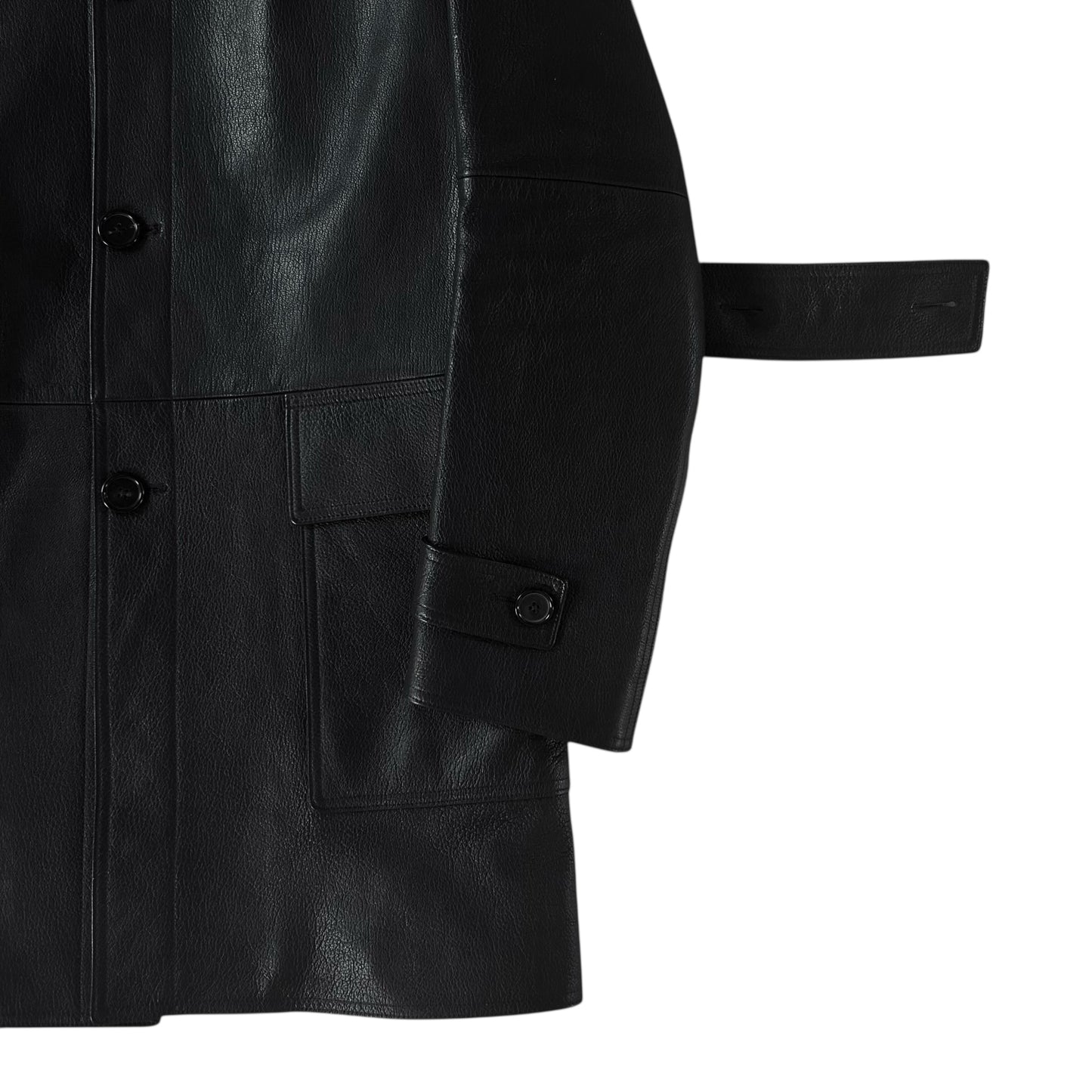 Jil Sander Multi Strap Leather Parka - AW14