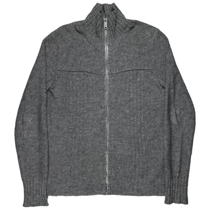 Dior Homme Ridged Wool Zip Sweater - AW06