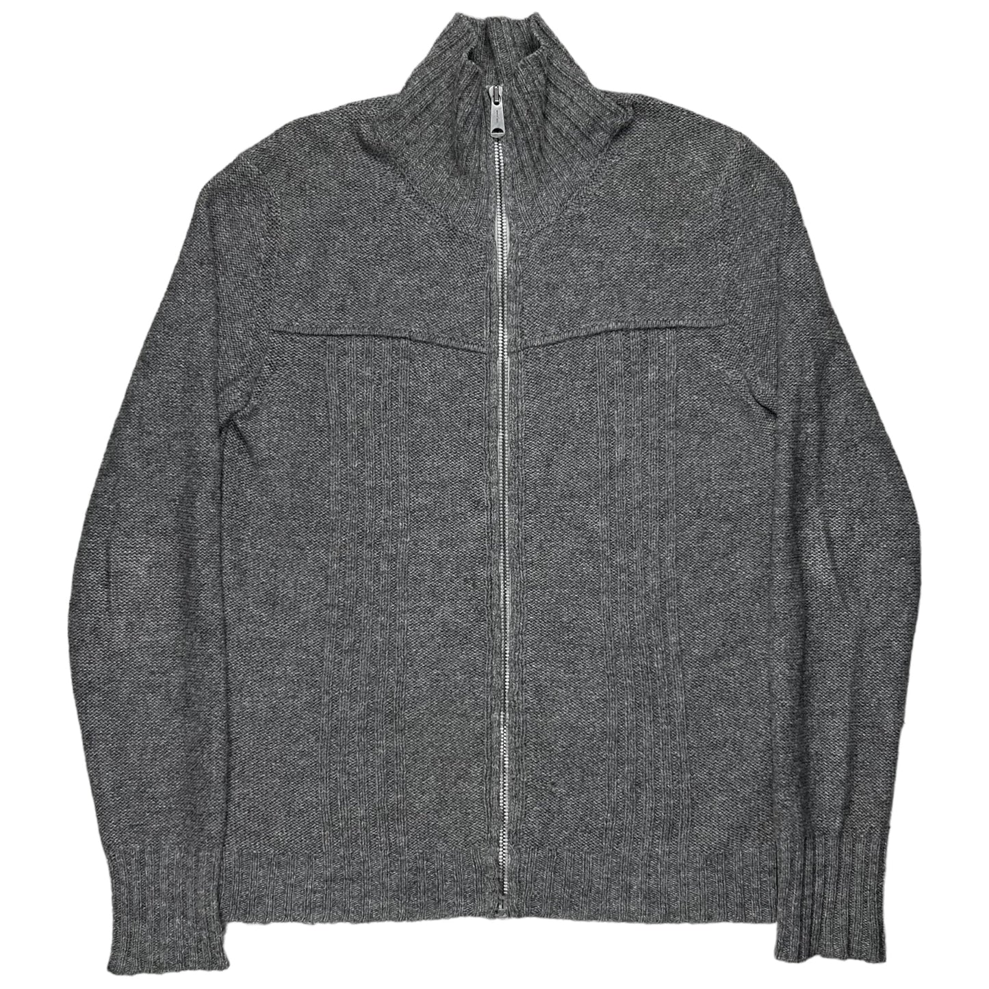 Dior Homme Ribbed Wool Zip Sweater - AW06