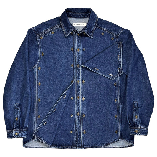 Y/Project Snap Panel Denim Shirt - AW22