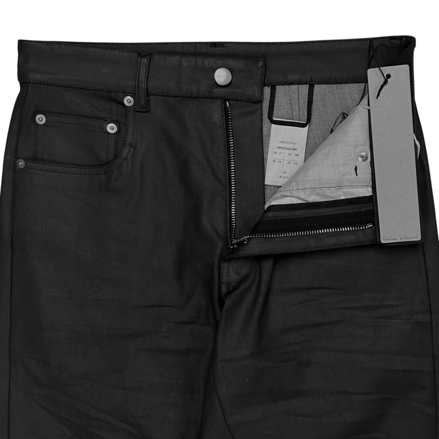 Rick Owens Waxed Coating Geth Jeans - AW24