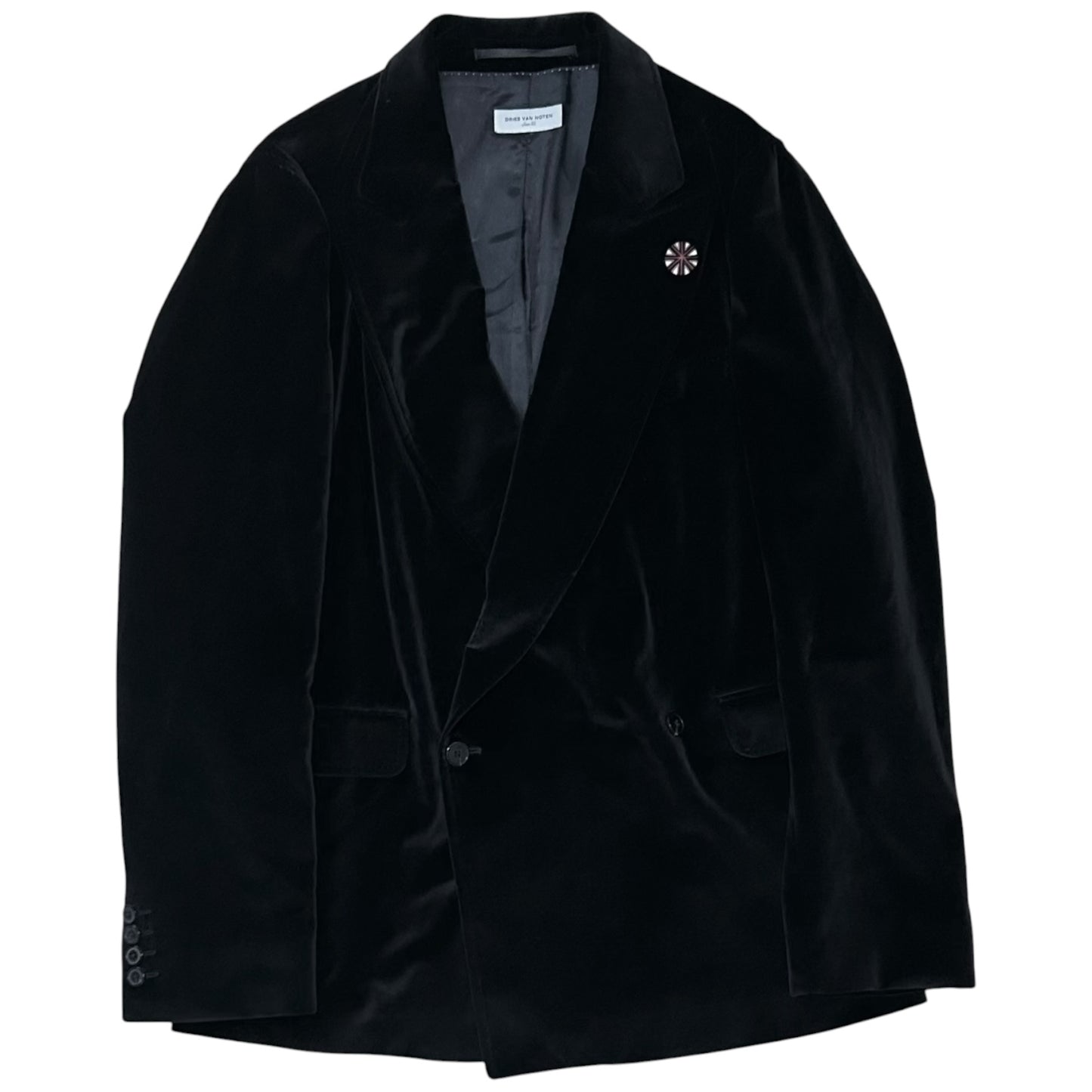 Dries Van Noten Starbust Button Velvet Blazer - AW11