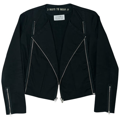 Maison Martin Margiela Collarless Multi Zip Jacket - SS03
