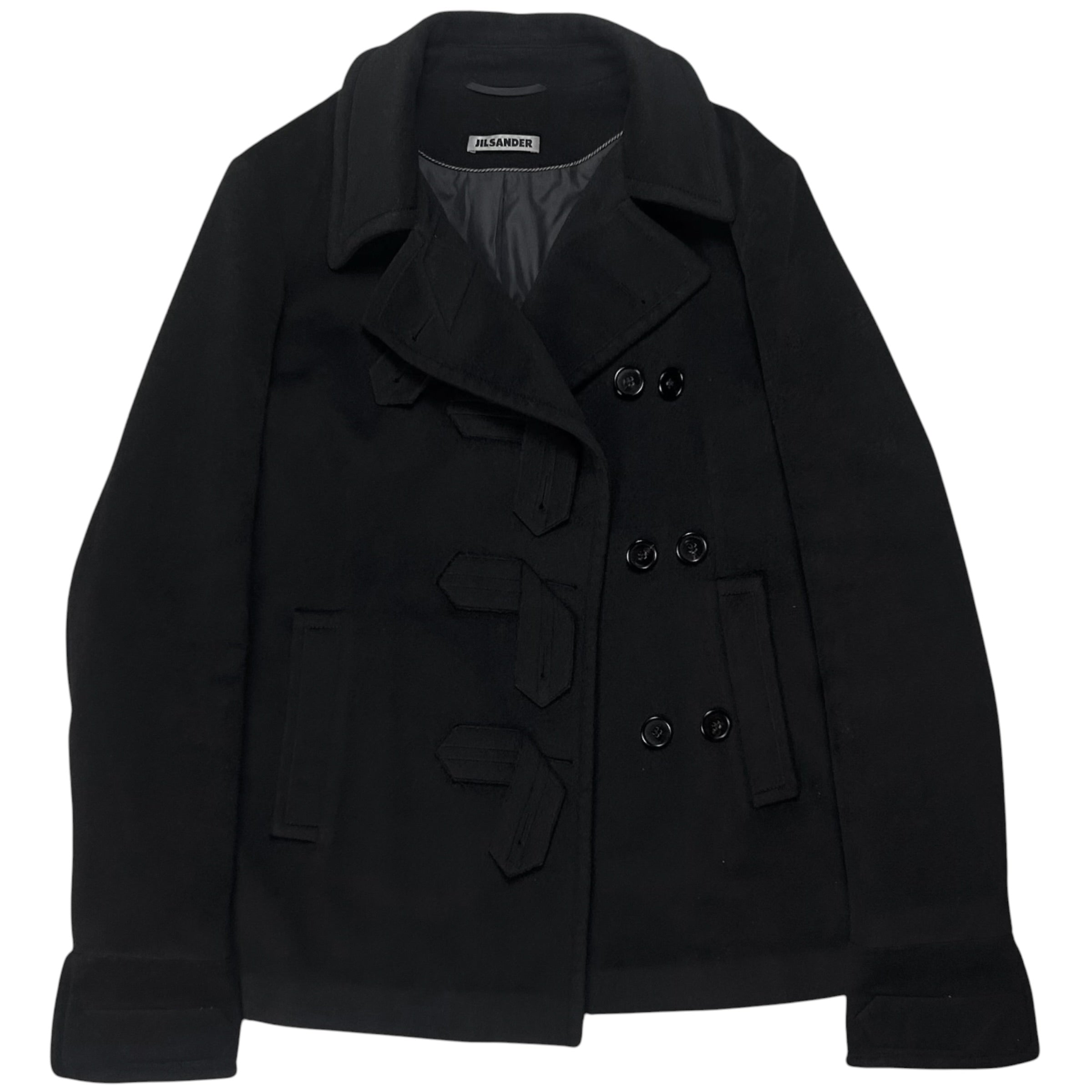 Jil Sander Asymmetric Duffle Peacoat - AW00 – Vertical Rags