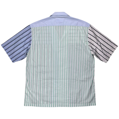 Maison Margiela Patchwork Striped Asymmetrical Shirt - SS19