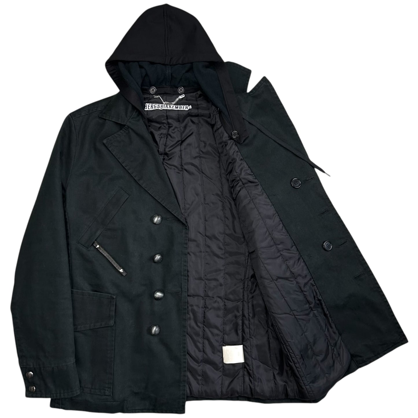 Dirk Bikkembergs Multi Pocket Hooded Caban Jacket