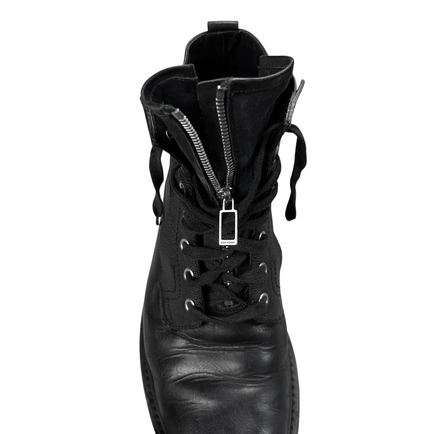 Dior Homme Front Zip Combat Boots - AW12