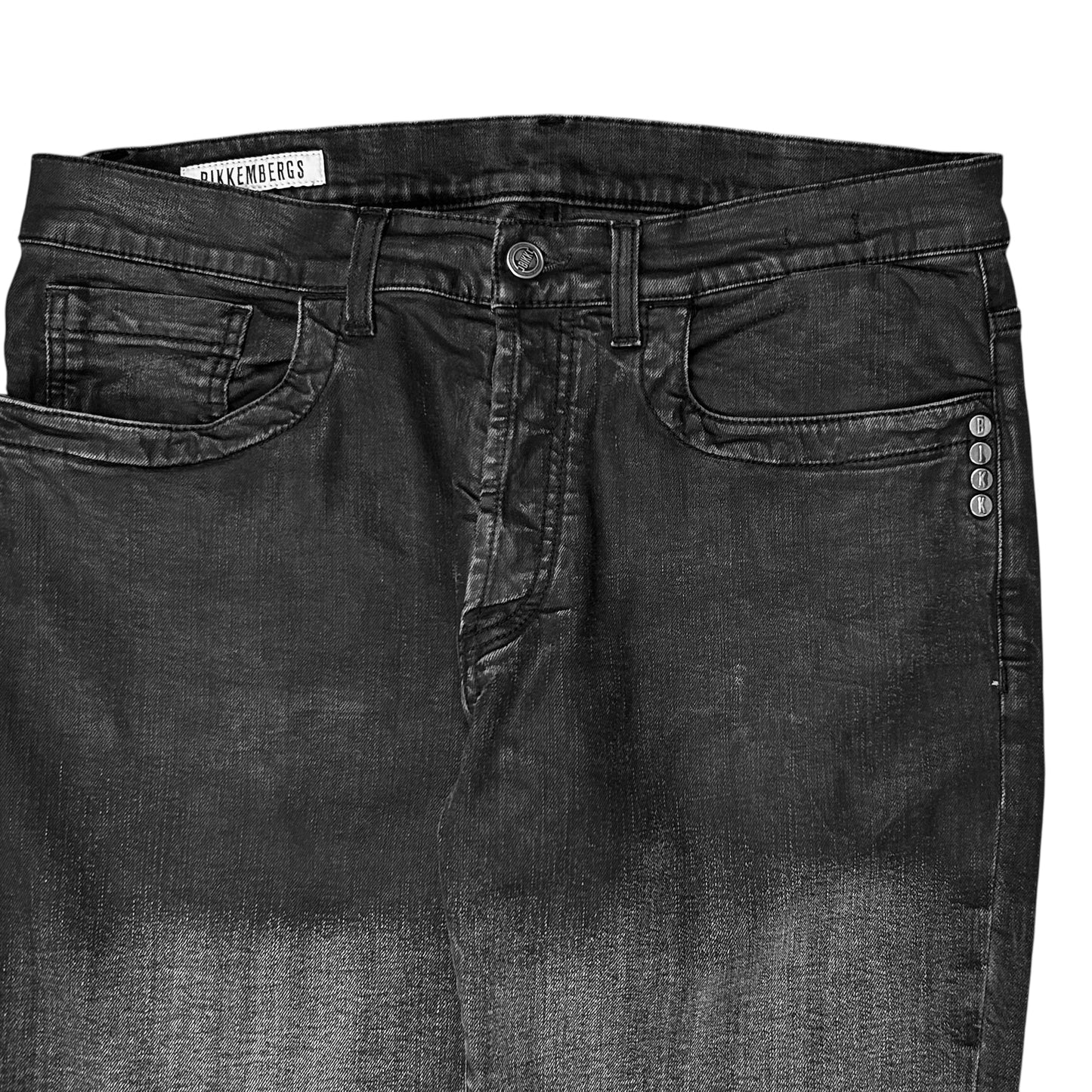 Dirk Bikkembergs Waist Waxed Jeans