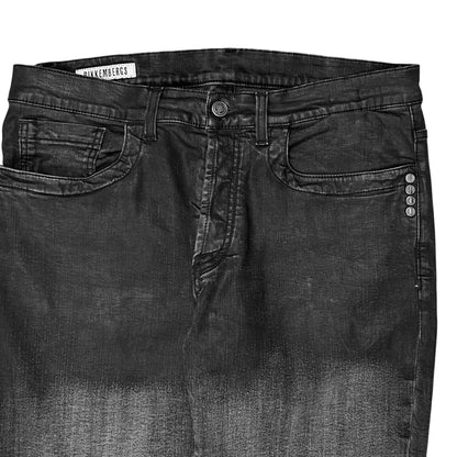 Dirk Bikkembergs Waist Waxed Jeans
