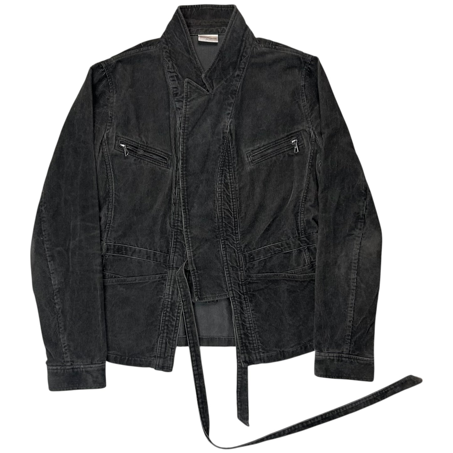 Dries Van Noten Deconstructed Strap Corduroy Blazer - SS11