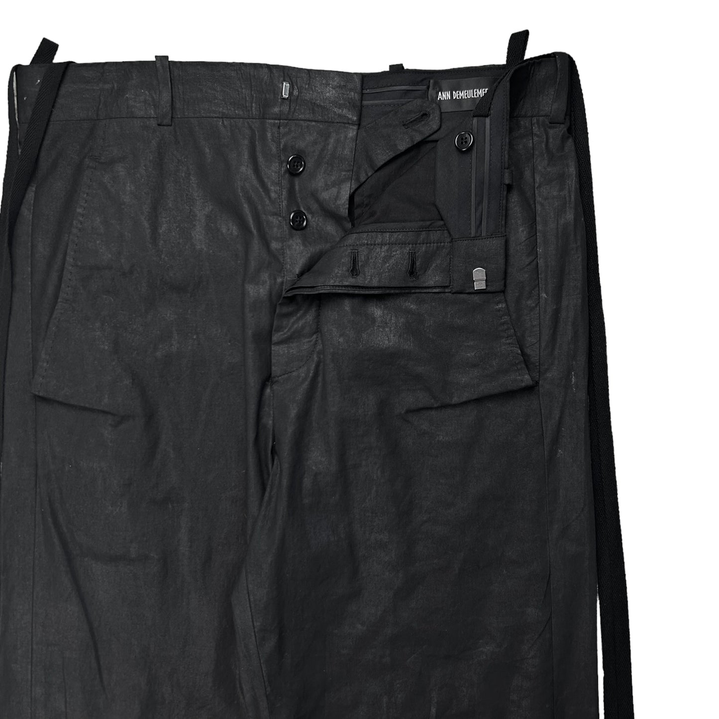 Ann Demeulemeester Waxed Bonne Sample Trousers - SS23