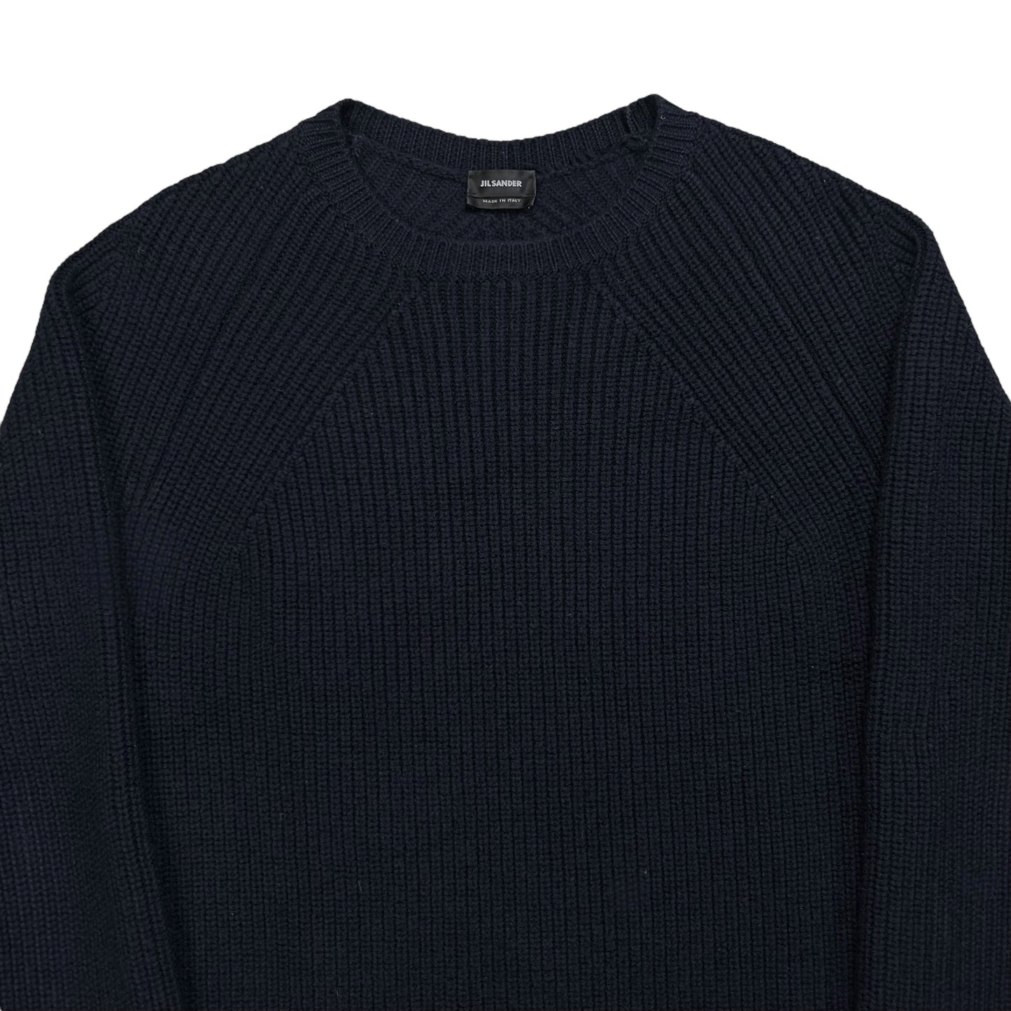 Jil Sander Heavy Raglan Rib Knit Sweater - AW14
