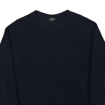 Jil Sander Heavy Raglan Rib Knit Sweater - AW14