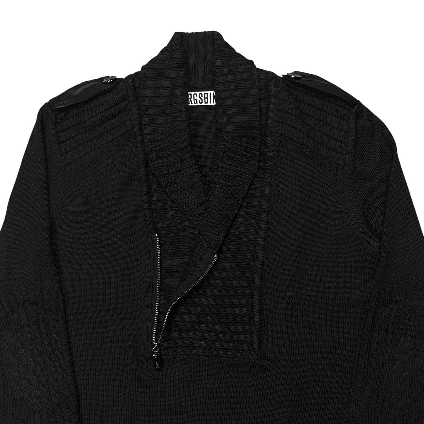 Dirk Bikkembergs Military Zip Knit Sweater - AW10