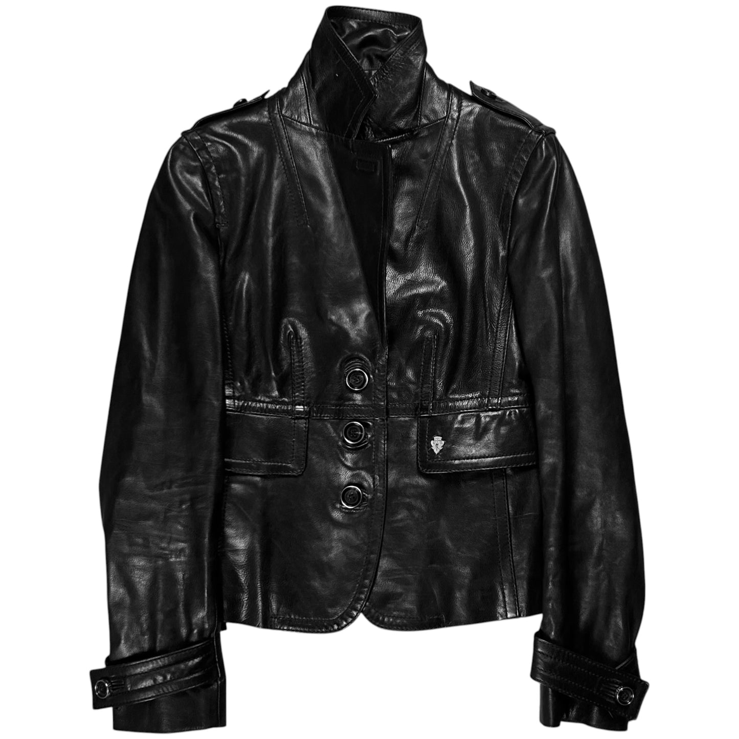 Gucci by Tom Ford Multi Strap Military Leather Blazer - AW03