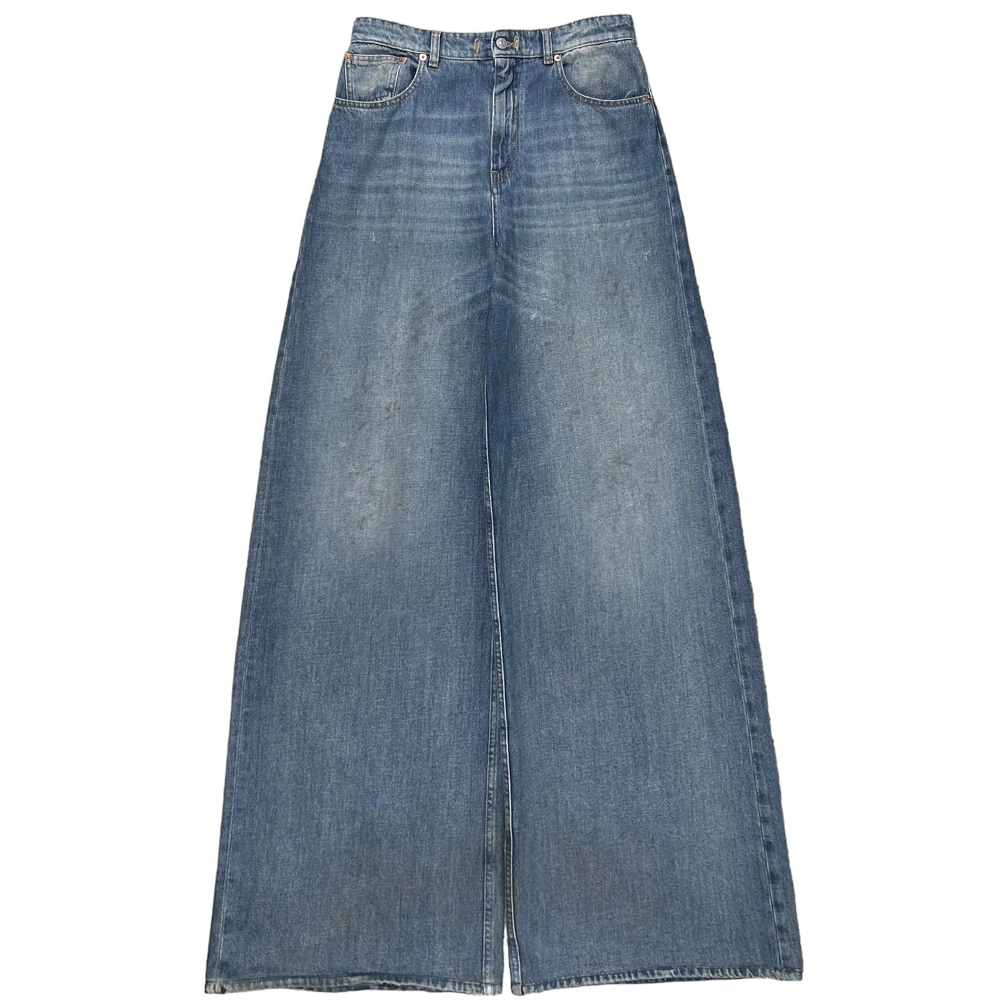 MM6 Maison Margiela Stain Splattered Wide Jeans - SS22