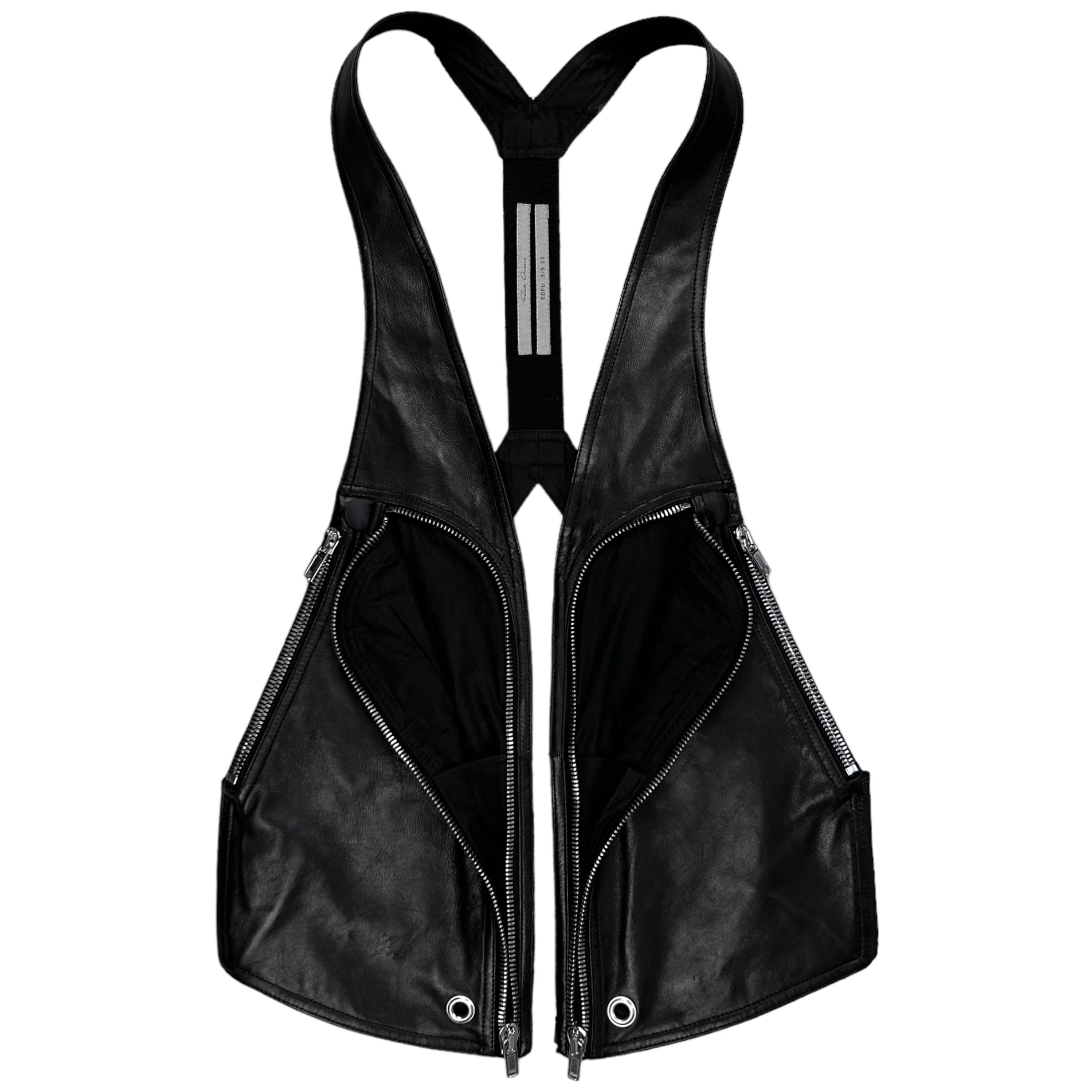 Rick Owens Bauhaus Leather Vest - SS23 – Vertical Rags