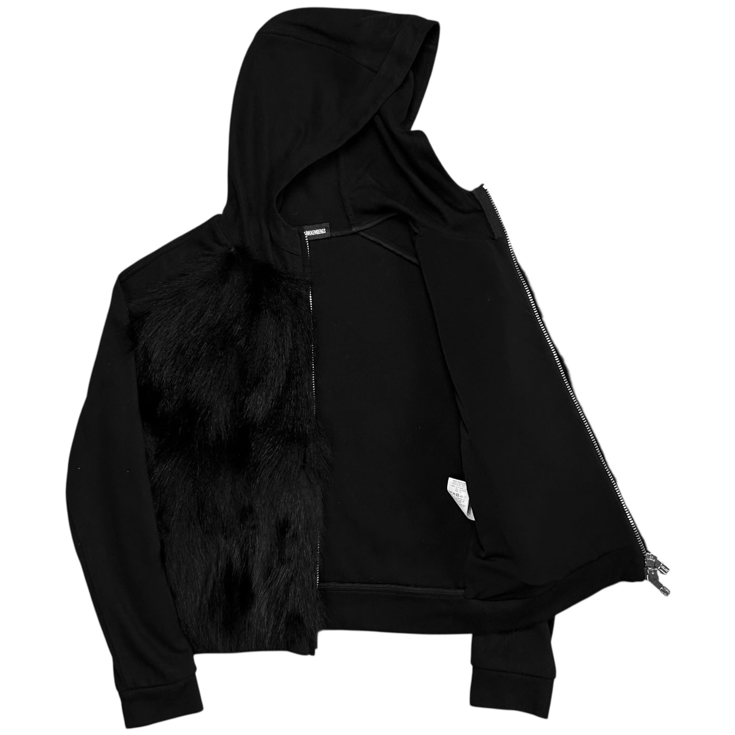 Dirk Bikkembergs Front Fur Zip Hoodie