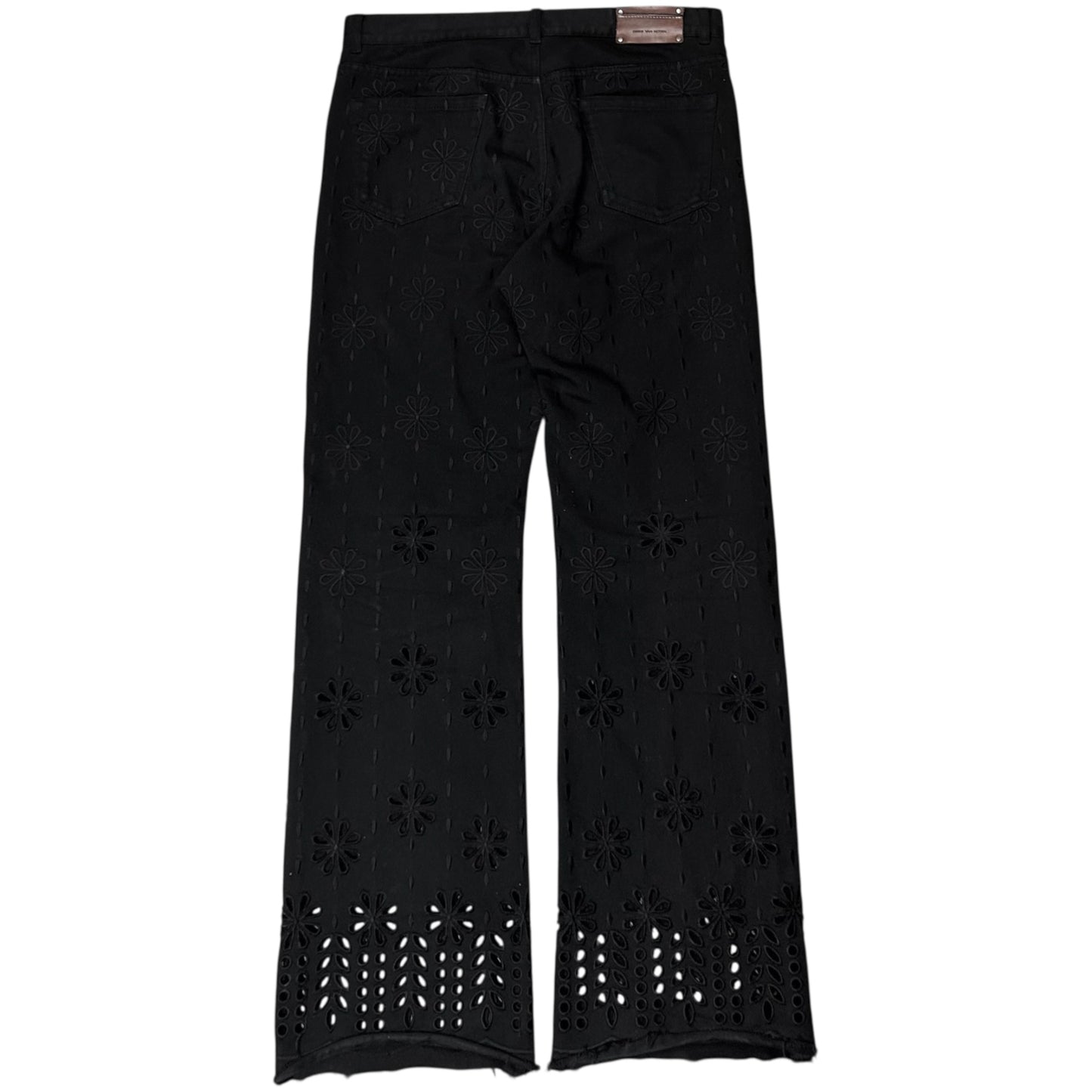 Dries Van Noten Floral Laser Cut Jeans - AW18