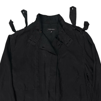 Kris Van Assche Chest Layered Military Strap Silk Shirt