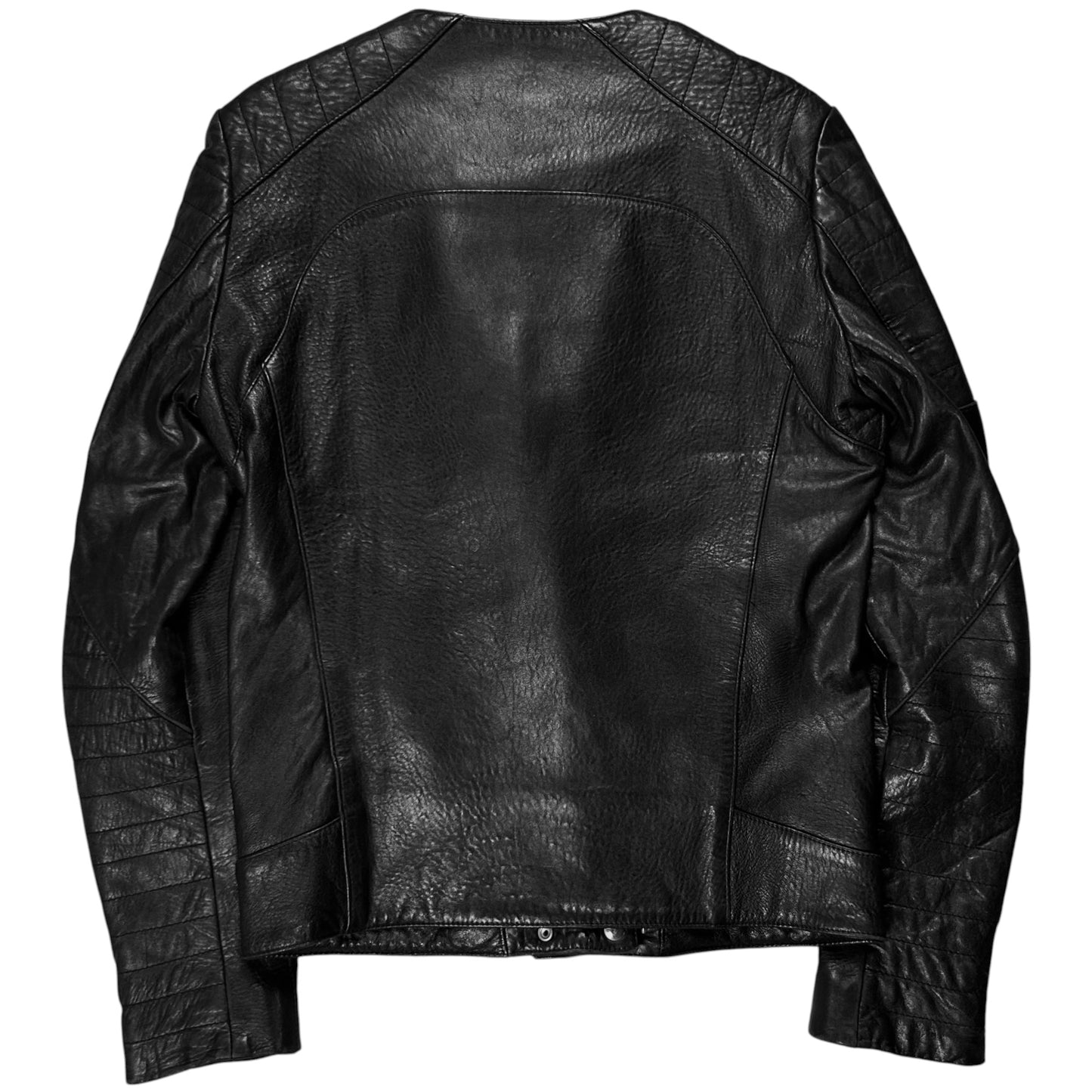 Balmain by Decarnin Dual Zip Moto Leather Jacket - AW11