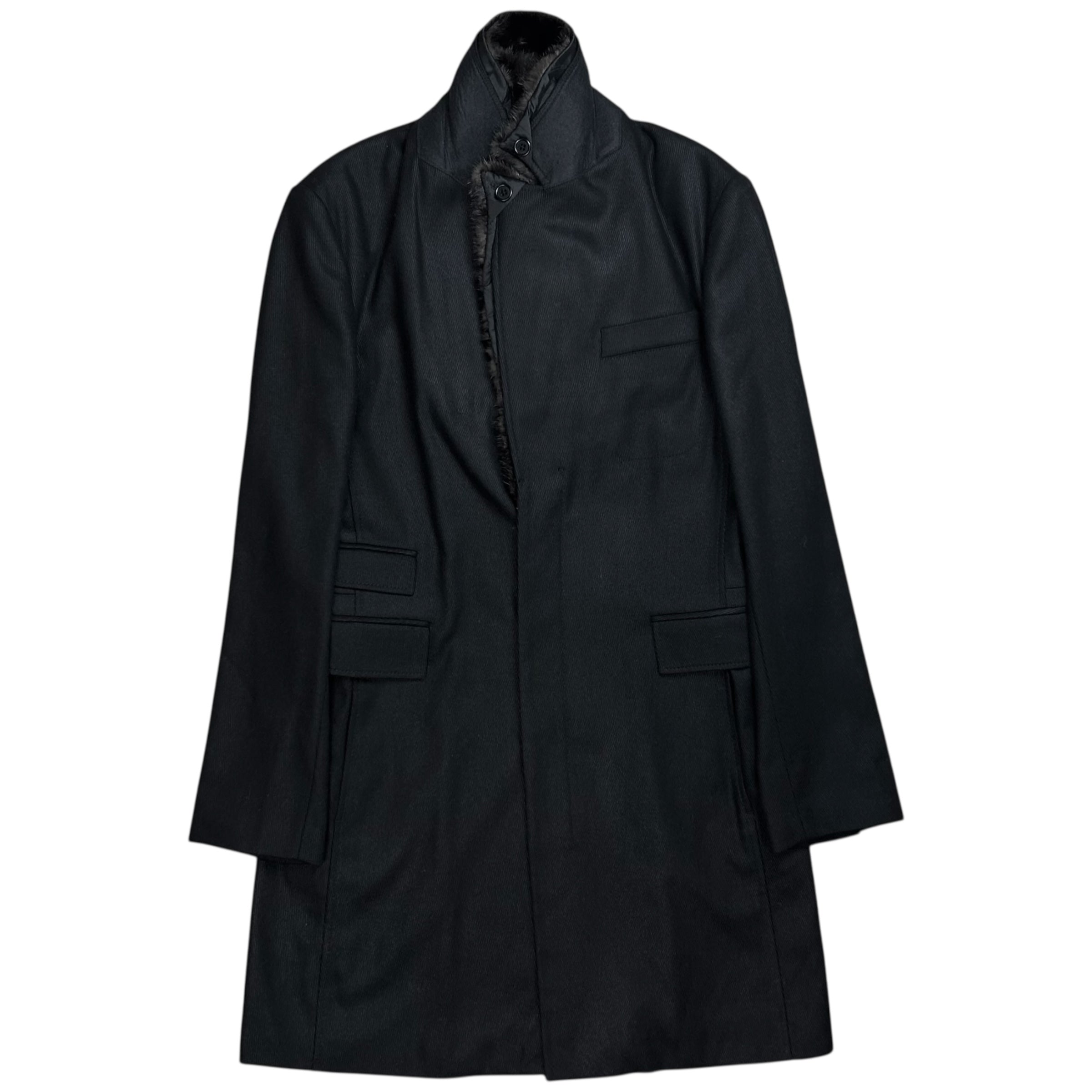 ᵔ*ᵔ様 初期dirk bikkembergs homme wool coat Black Men's black wool coat | Bikkembergs